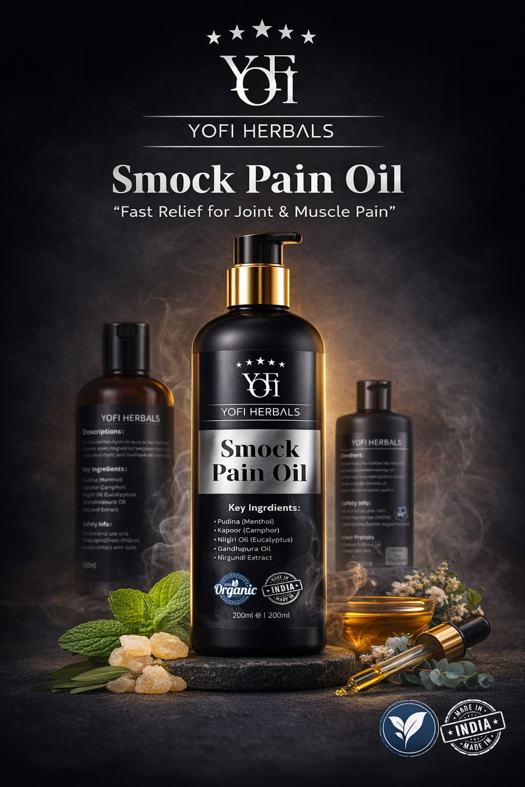 YOFI Smoke Relief pain Oil – Soothing Natural Skin Therapy