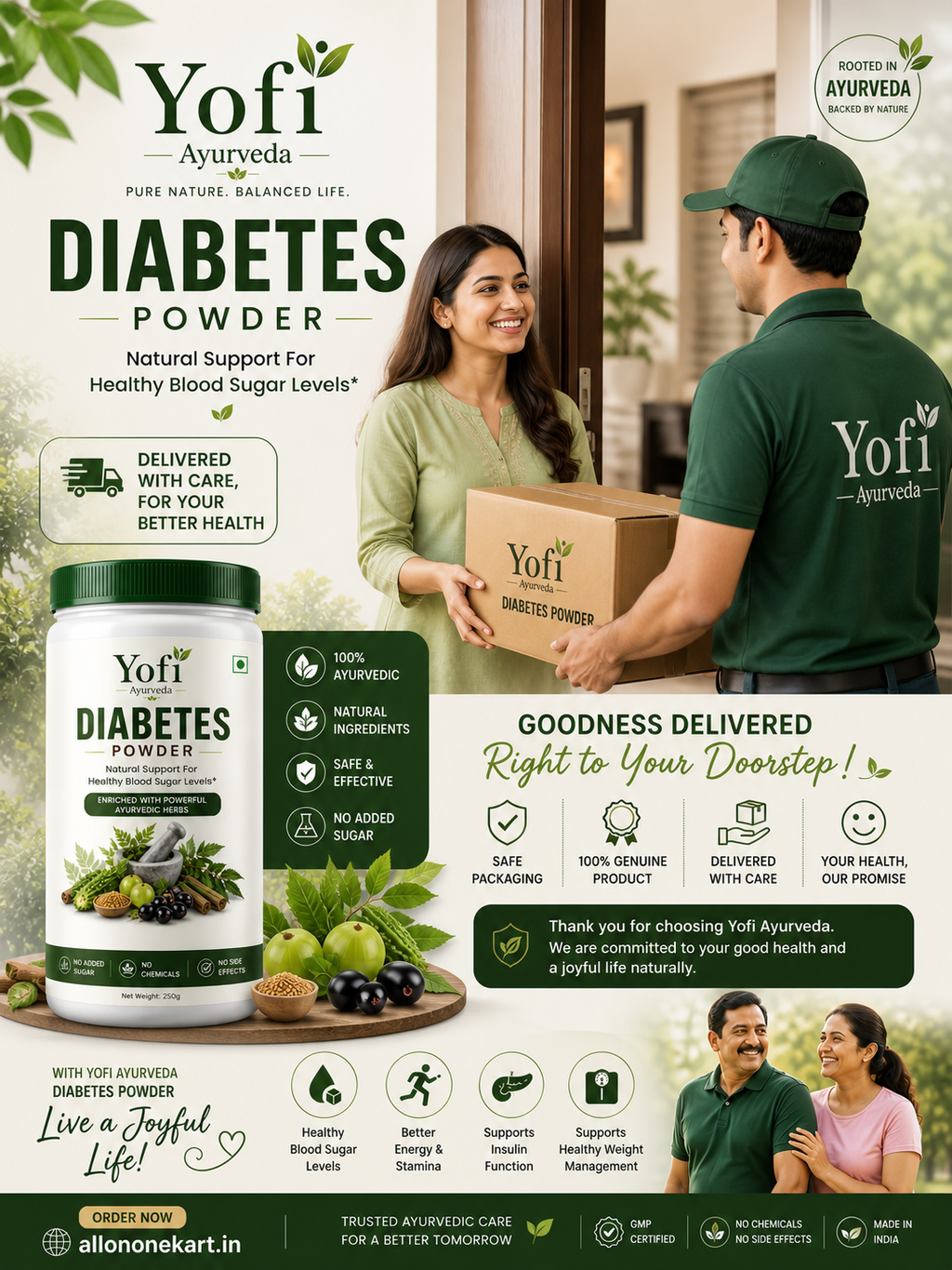 YOFI HERBALAS DIABETES BLOOD SUGAR POWDER - 15DAYS CHALLENGE